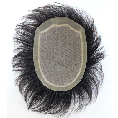 Piccole/Grandi/Mediane dimensioni Capelli umani maschili 100% base seta capelli Toupee con 90% di densità