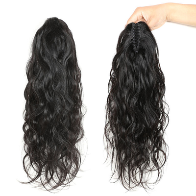 8-28 pollici Wavy Remy Hair Body Wave Clip Claw Ponytail Hair Extensions per le donne nere