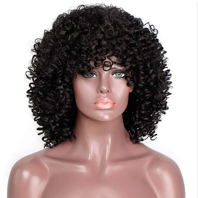 40cm lunghezza nessuna parrucche di pizzo realizzate a macchina parrucche sintetiche per capelli per produttori diretti