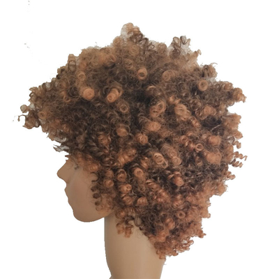 360 Lace Wig Machine Made Heat Resistant Synthetic Hair in Nero e 30/33 Ombre