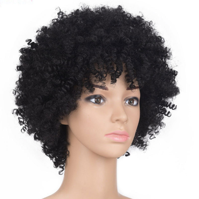 360 Lace Wig Machine Made Heat Resistant Synthetic Hair in Nero e 30/33 Ombre