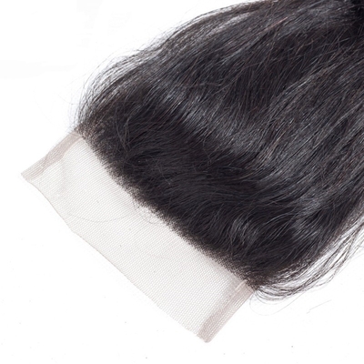 Estensione dei capelli umani 4x4 Chiusura in pizzo senza adesivo Curva a onde sciolte Perrucca Remy Hair Grade