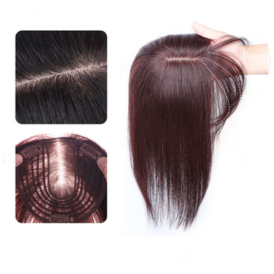 Toupee femminile diretto con 100% di capelli umani e base di seta in dimensioni piccole/grandi/medio