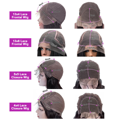 Pericolo a 100% di capelli umani di pizzo per la produzione di moda