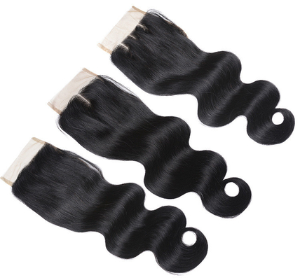 Perrucche per capelli umani Estensioni di capelli reali Produttori umani Chiusura di pizzo FEDEX Spedizione
