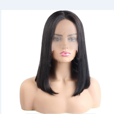 Merletti marroni chiari per capelli umani Perrucche in T Perrucche per Bob in vendita