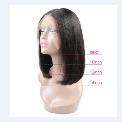 Merletti marroni chiari per capelli umani Perrucche in T Perrucche per Bob in vendita