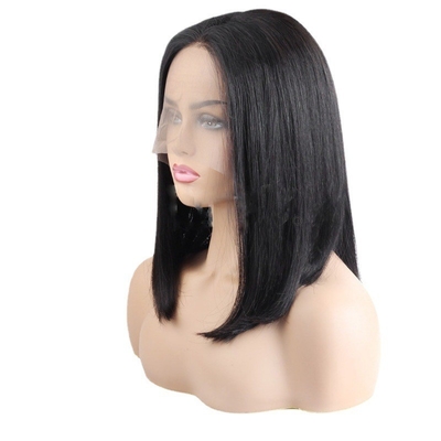 Merletti marroni chiari per capelli umani Perrucche in T Perrucche per Bob in vendita