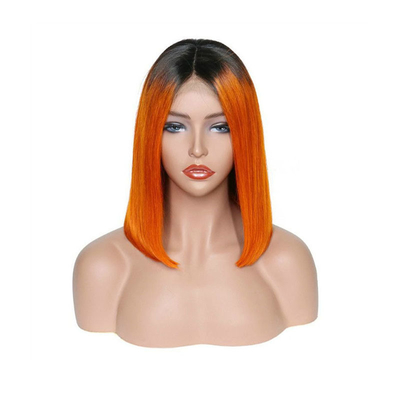 Merletti marroni chiari per capelli umani Perrucche in T Perrucche per Bob in vendita