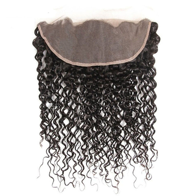 0.2 kg parrucca per estensioni di capelli vergini con chiusura frontale in pizzo e 100% di capelli umani