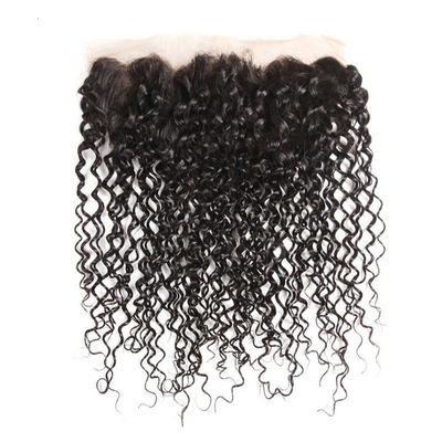 0.2 kg parrucca per estensioni di capelli vergini con chiusura frontale in pizzo e 100% di capelli umani