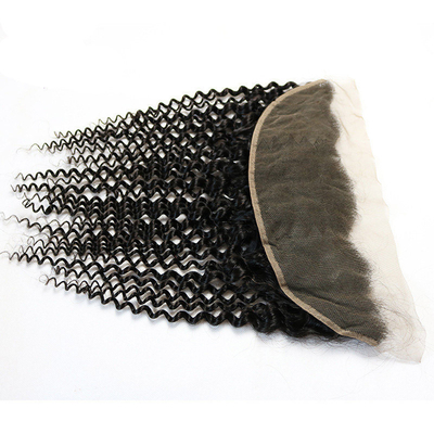 0.2 kg parrucca per estensioni di capelli vergini con chiusura frontale in pizzo e 100% di capelli umani