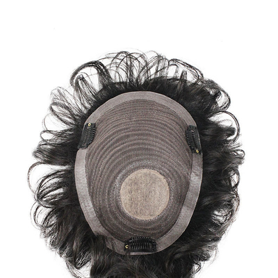 Capelli umani di alta qualità per uomini 100% capelli brasiliani