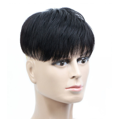 Capelli umani di alta qualità per uomini 100% capelli brasiliani