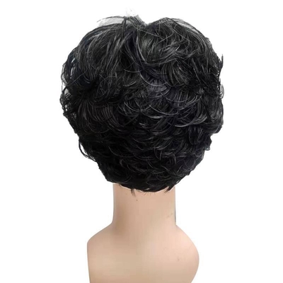 Perrucca per capelli sintetici lunghi e dritti con pizzo davanti capelli morbidi e lucidi