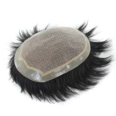 Piccole/Grandi/Mediane dimensioni Capelli umani maschili 100% base seta capelli Toupee con 90% di densità