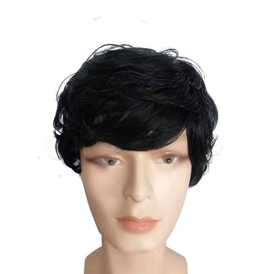 Migliori prezzi Perrucca per capelli sintetici con pizzo Fronte ad alta temperatura di fibra colore capelli nero