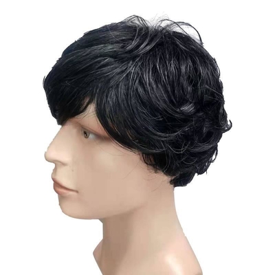 Migliori prezzi Perrucca per capelli sintetici con pizzo Fronte ad alta temperatura di fibra colore capelli nero