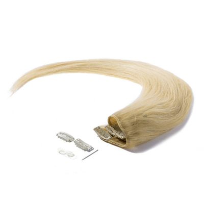 Clip per capelli umani al 100%, estensioni di capelli morbidi e lucidi senza intreccio