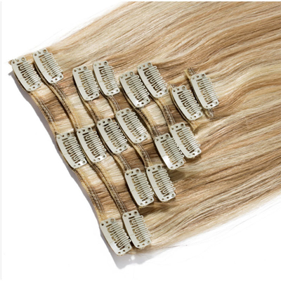 Stile senza sforzo 100% capelli umani senza cuciture Clip In estensioni 0,2 kg per B2B