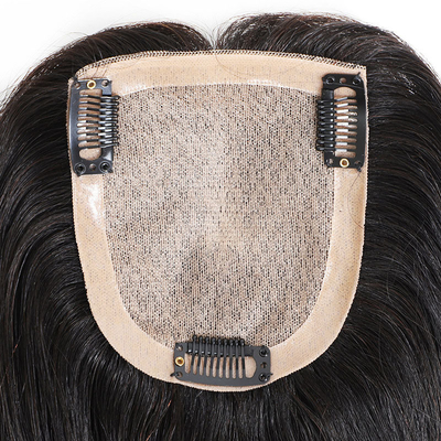 Toupee femminile con pelle sottile di densità pesante stile retto tecnica fatta a mano