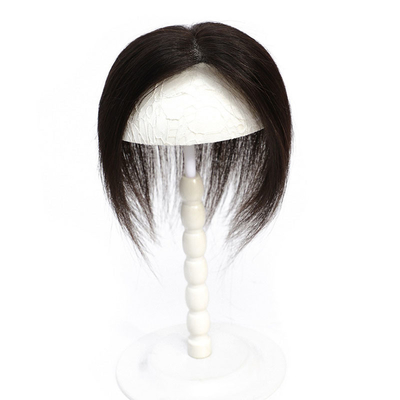 Disegna un toupe per capelli umani reali per donne con base di pizzo per capelli vergini al 100%