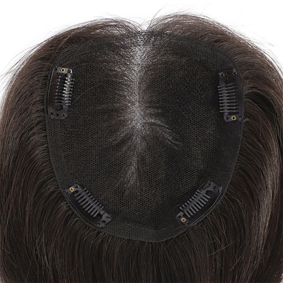 Disegna un toupe per capelli umani reali per donne con base di pizzo per capelli vergini al 100%