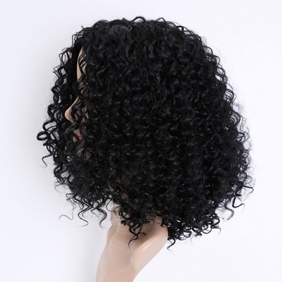 Perrucche per capelli sintetici resistenti al calore con densità del 150% e taglia media