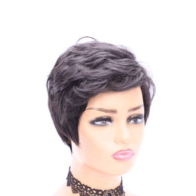 1B/colore naturale pizzo parrucche anteriori migliori prezzi venditore Pixie taglio corto parrucca capelli umani