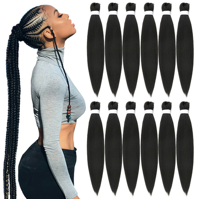 Capelli sintetici Fibra di intrecciatura Estensione dei capelli Pre allungato 150%/180%/200%/250% Densità