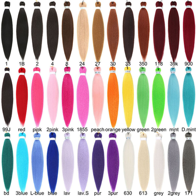 Capelli sintetici Fibra di intrecciatura Estensione dei capelli Pre allungato 150%/180%/200%/250% Densità