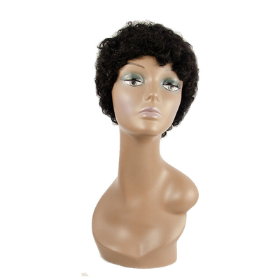 Migliora il tuo stile con la nostra parrucca Afro corta con cuticule piena 180% di densità ricci