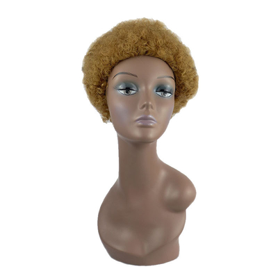 Migliora il tuo stile con la nostra parrucca Afro corta con cuticule piena 180% di densità ricci