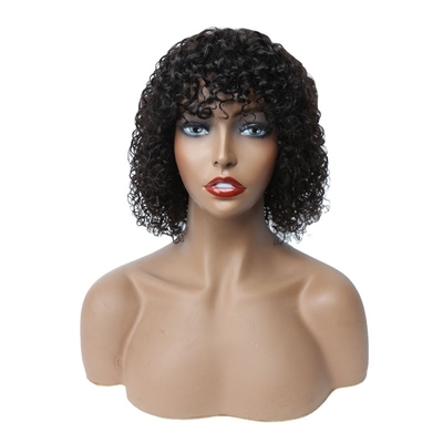 Migliora il tuo stile con la nostra parrucca Afro corta con cuticule piena 180% di densità ricci