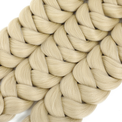 Capelli a maglia in fibre ad alta temperatura in massa 100% capelli veri e propri per chiodi pre-connessi
