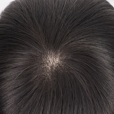 100% capelli umani vergini Tupe a pizzo completo per uomo con mono mesh e materiale di base a pizzo