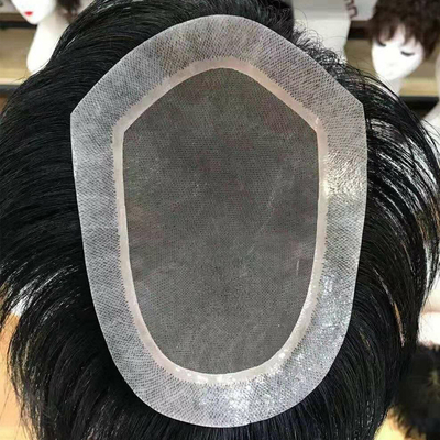 Capelli umani di alta qualità Toupee alla moda Piccolo/Grande/Mediano per l'uomo elegante