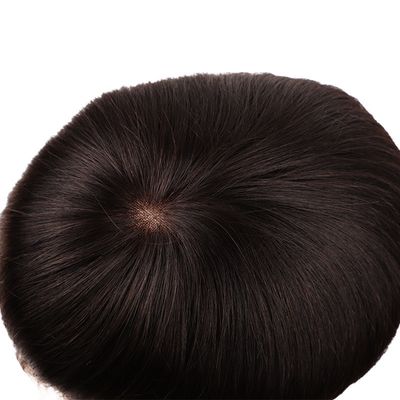 Capelli umani di alta qualità Toupee alla moda Piccolo/Grande/Mediano per l'uomo elegante