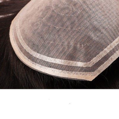 Capelli umani di alta qualità Toupee alla moda Piccolo/Grande/Mediano per l'uomo elegante