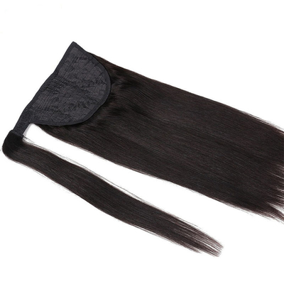 Remy Hair Extension di coda di cavallo di capelli umani brasiliani con cuticule allineata