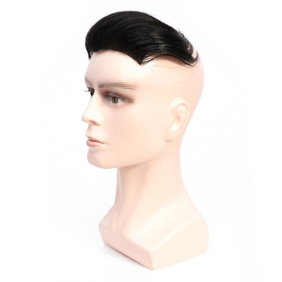Colore naturale Toupee maschile con stile retro personalizzato 100% capelli umani Topper pizzo