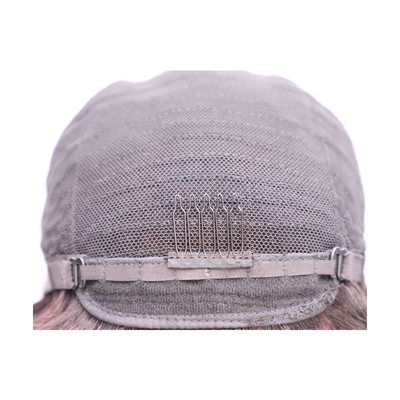 Base di pizzo svizzero Pieghe di pizzo rettilineo con frangia 100% Capelli umani Capelli vergini