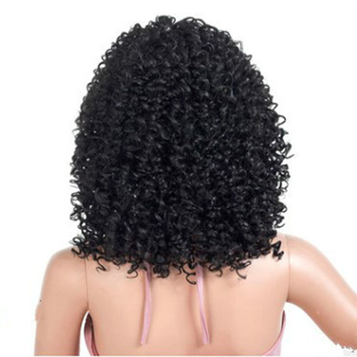 Base di pizzo svizzero Pieghe di pizzo rettilineo con frangia 100% Capelli umani Capelli vergini
