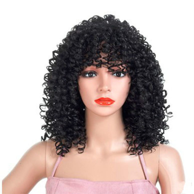 Base di pizzo svizzero Pieghe di pizzo rettilineo con frangia 100% Capelli umani Capelli vergini