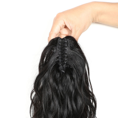 8-28 pollici Wavy Remy Hair Body Wave Clip Claw Ponytail Hair Extensions per le donne nere