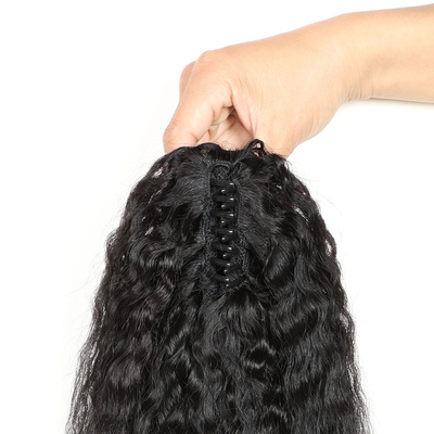 8-28 pollici Wavy Remy Hair Body Wave Clip Claw Ponytail Hair Extensions per le donne nere
