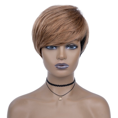 Ultimo Disegno 100% Capelli Umani Perrucca Pixie Taglio Curto Perrucca Perfetto per i mercati di campagna