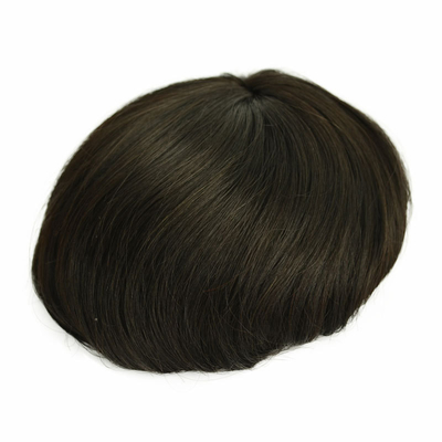 Mono Top Men Toupee 100% Capelli Umani Remy Grade Natural Hairline Capelli Indiani Remy