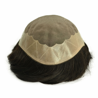 Mono Top Men Toupee 100% Capelli Umani Remy Grade Natural Hairline Capelli Indiani Remy