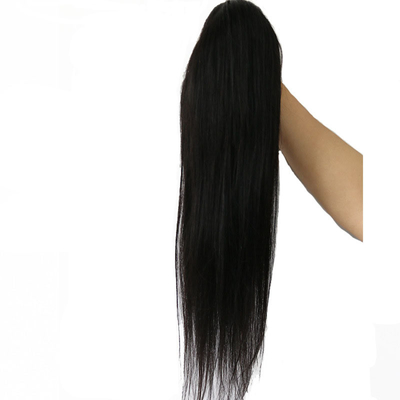 100% capelli umani vergini setacciati e retti a corda di traino coda di cavallo più lunga rapporto di capelli 60%